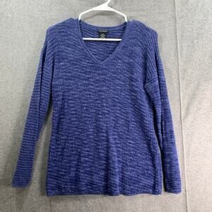 Calvin Klein Jeans Sweater Womens Small Long Sleeve Blue Pullover
